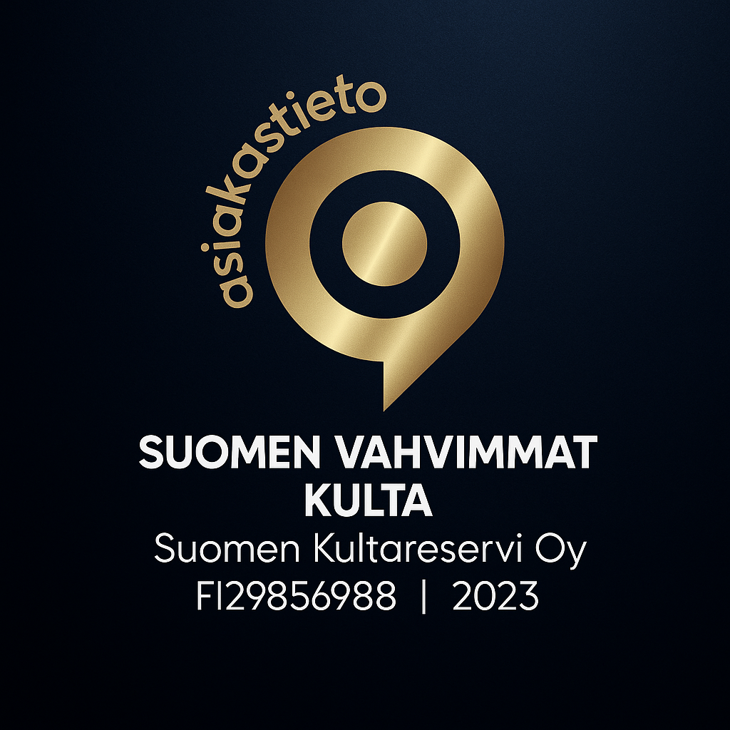 Suomen Kultareservi palkittu Suomen Vahvimmat Kulta -sertifikaatilla 2023