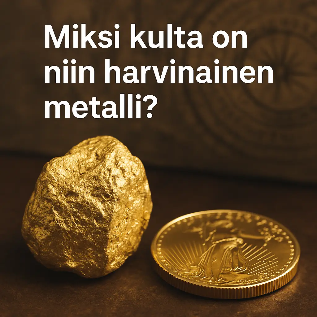 Miksi kulta on niin harvinainen metalli? Kuinka paljon kultaa maailmassa on?