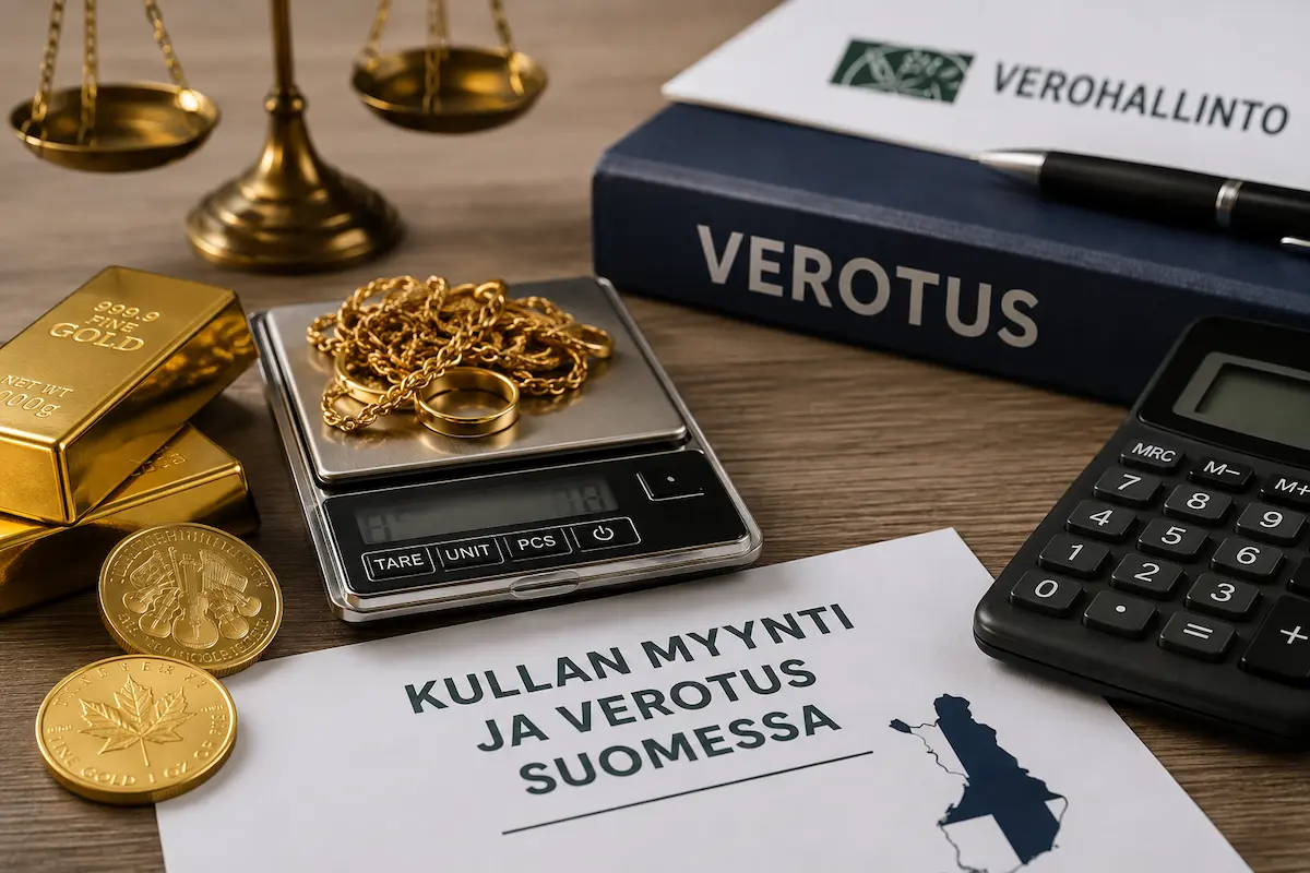 Kullan myynti ja verotus Suomessa: milloin romukullasta ja sijoituskullasta maksetaan veroa